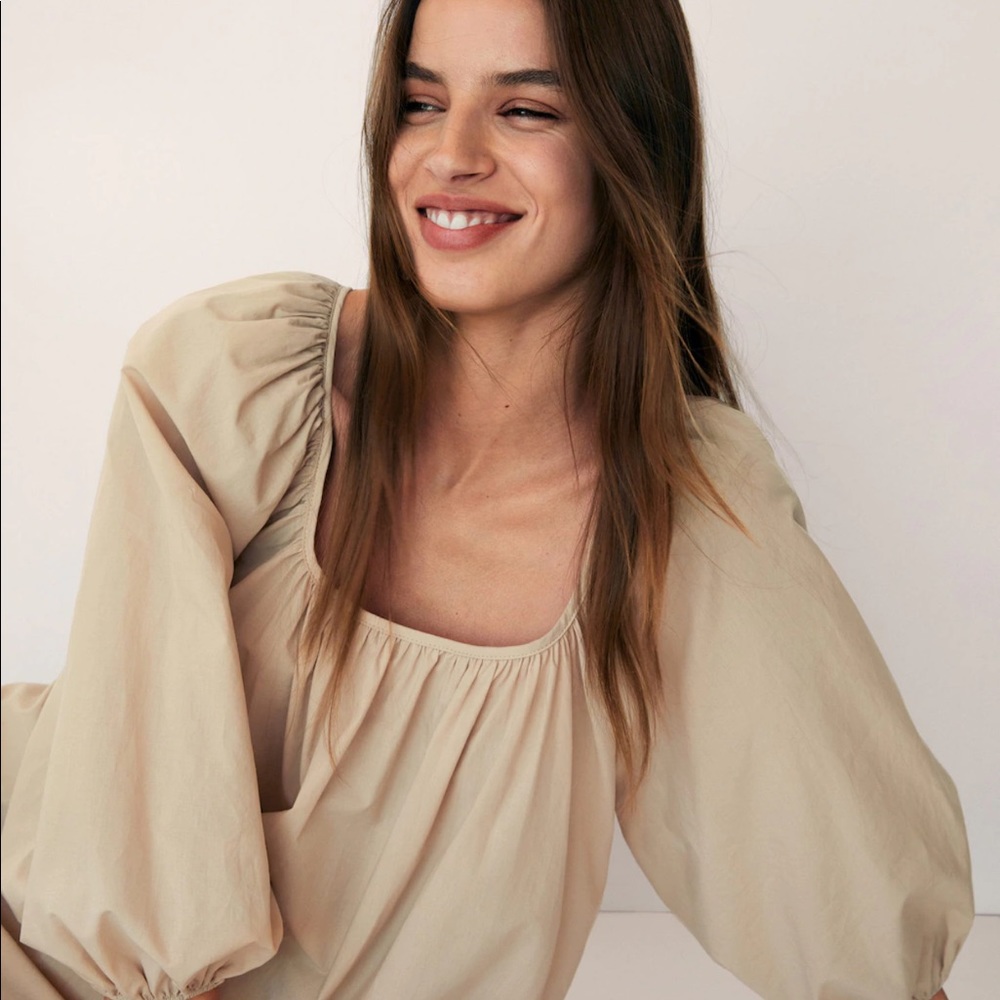 Mango puffy sleeves dress bloggers fav - Picture 8 of 9